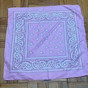 Pink Paisley Bandana
